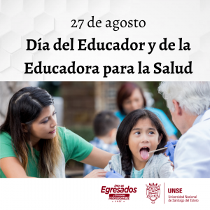 🔰 27 de agosto – Día del Educador y la Educadora para la Salud