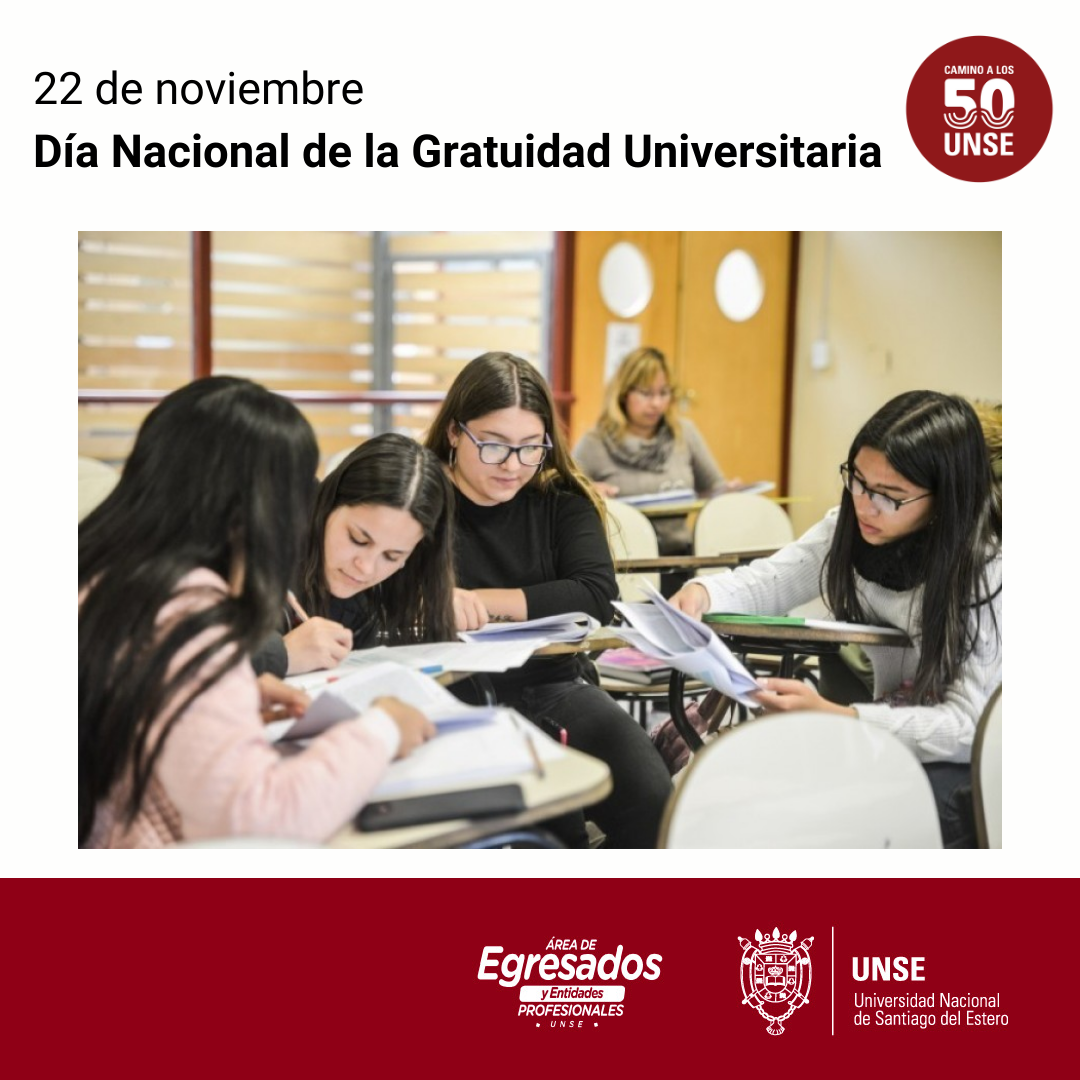 22 de noviembre: Día Nacional de la Gratuidad Universitaria
