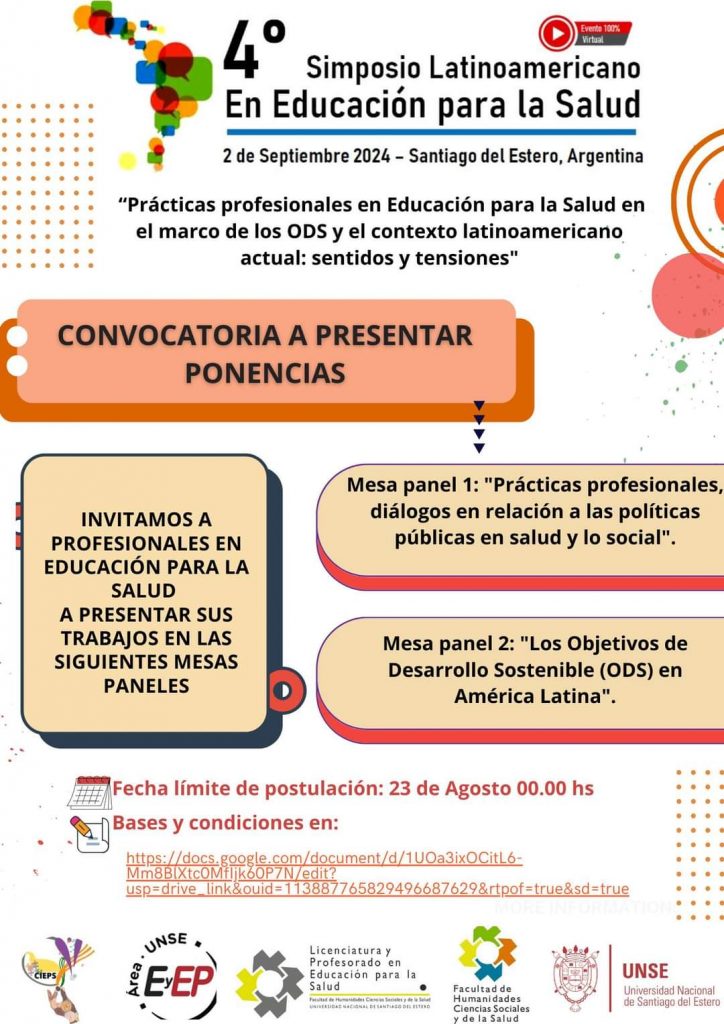 4º Simposio Latinoamericano en Educación para la Salud