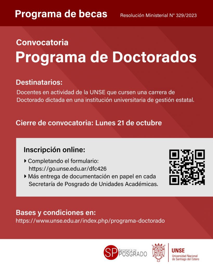 CONVOCATORIA DE BECAS PARA DOCENTES